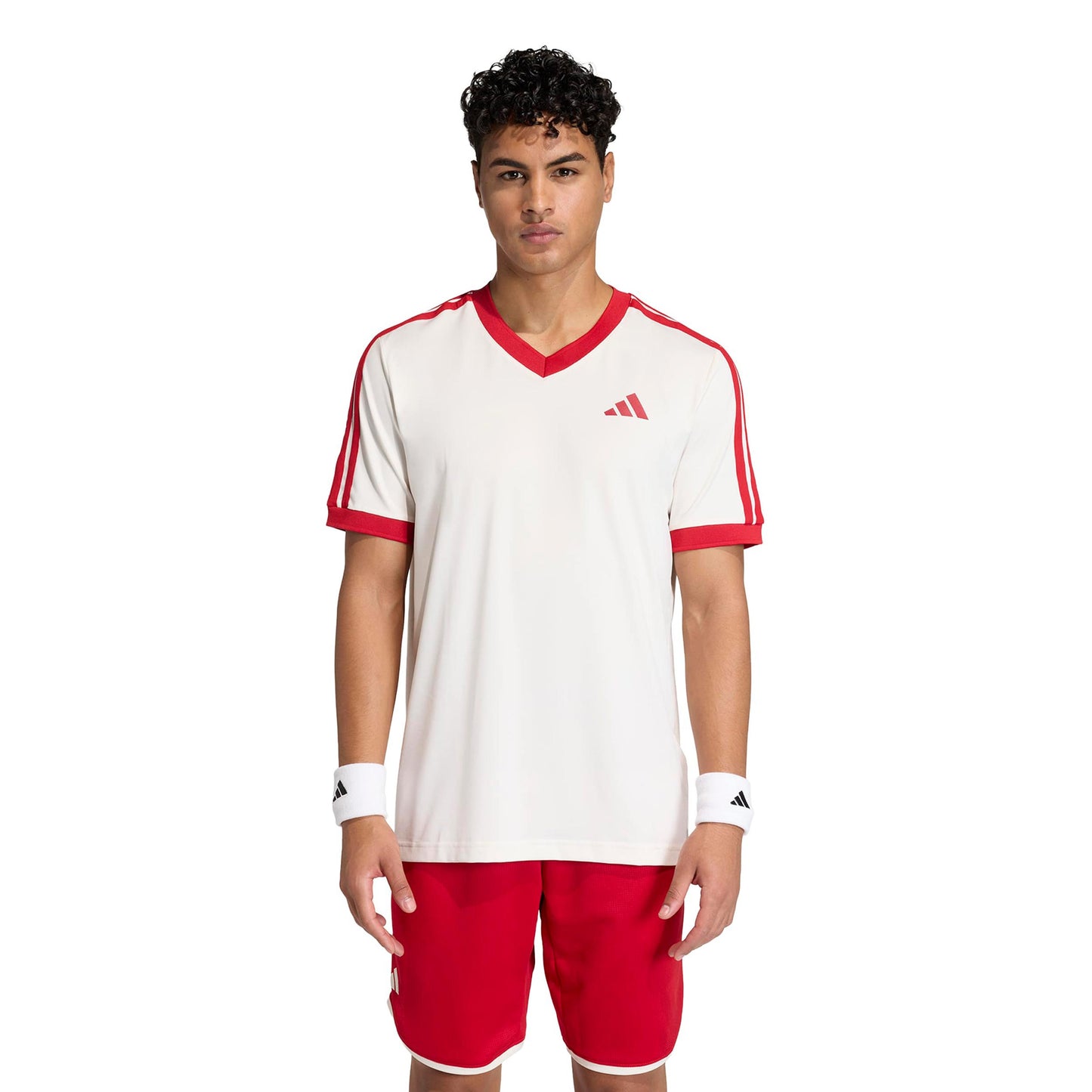 adidas Classics T-Shirt Herren - beige, rot adidas Classics T-Shirt Herren - beige, rot