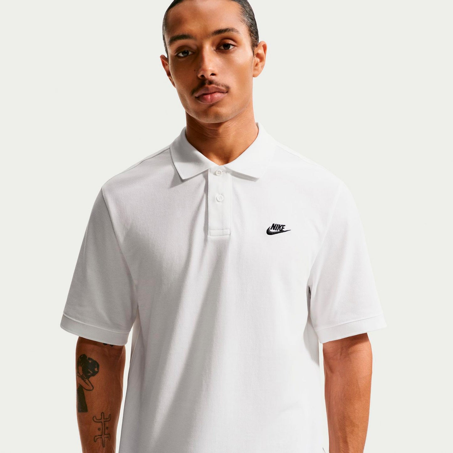 Nike Club Pique Polo Herren - weiß, schwarz Nike Club Pique Polo Herren - weiß, schwarz