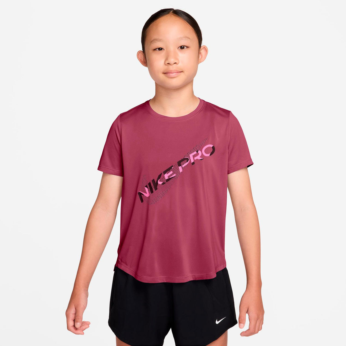 Nike Pro Dri-Fit T-Shirt Mädchen - berry Nike Pro Dri-Fit T-Shirt Mädchen - berry