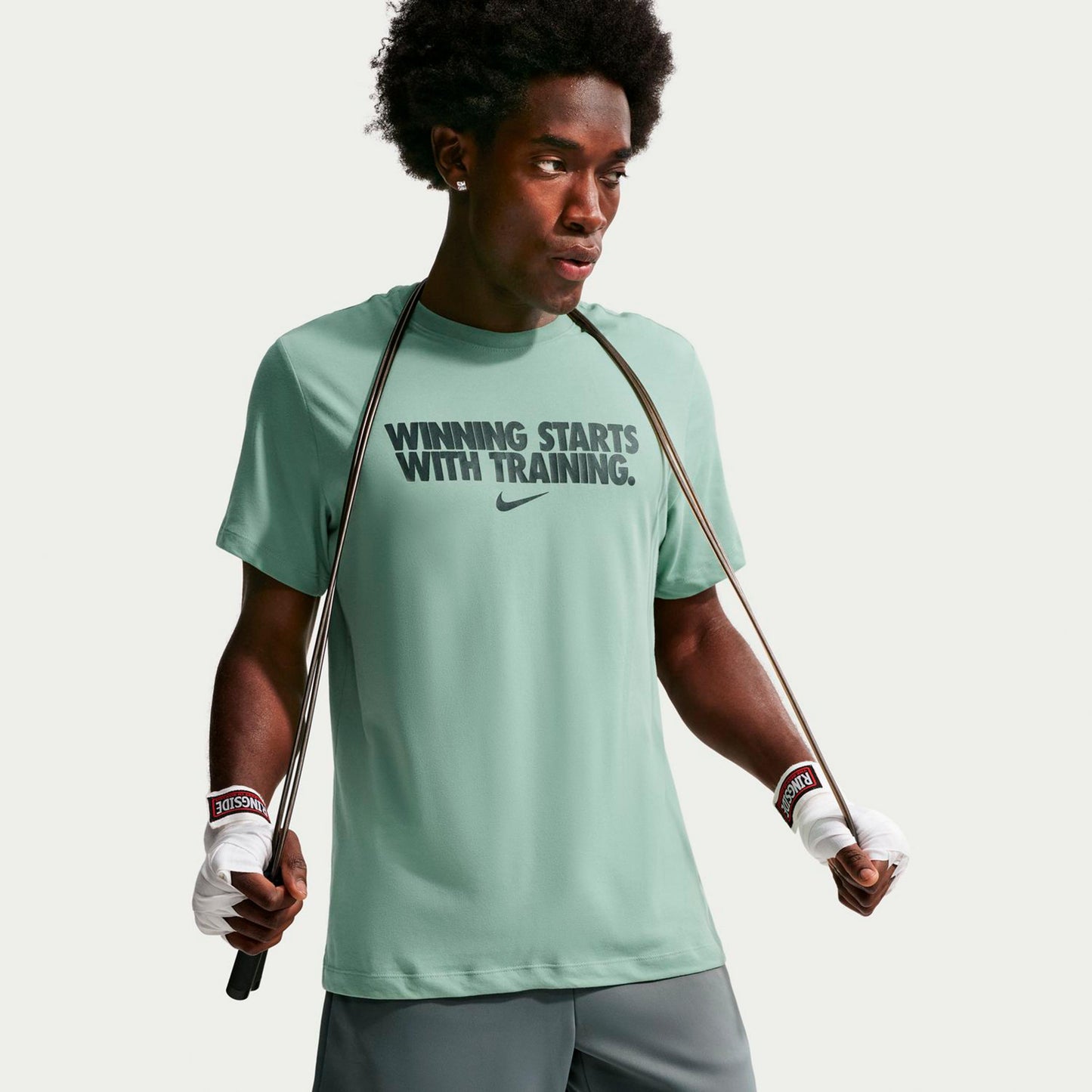 Nike Dri-Fit Winning T-Shirt Herren - graugrün, grau Nike Dri-Fit Winning T-Shirt Herren - graugrün, grau