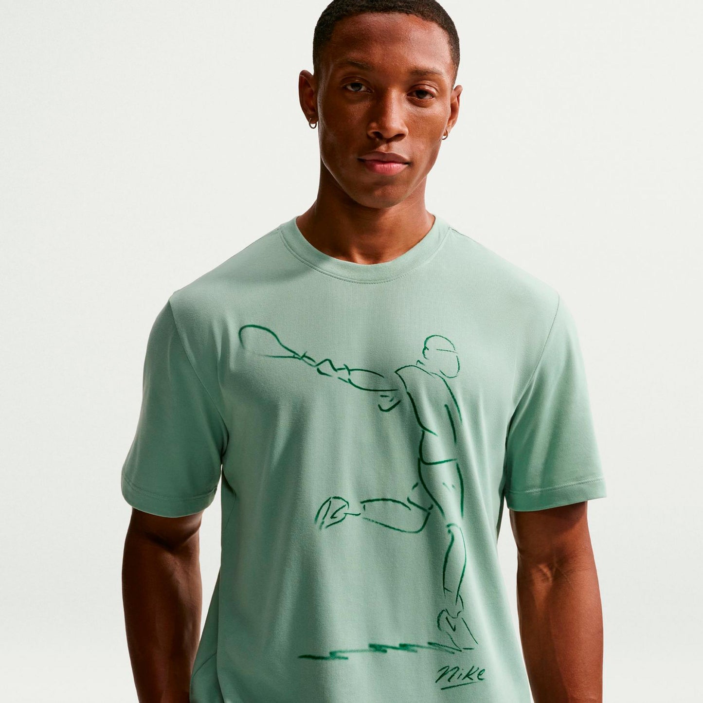 Nike Court Dri-Fit T-Shirt Herren - graugrün Nike Court Dri-Fit T-Shirt Herren - graugrün