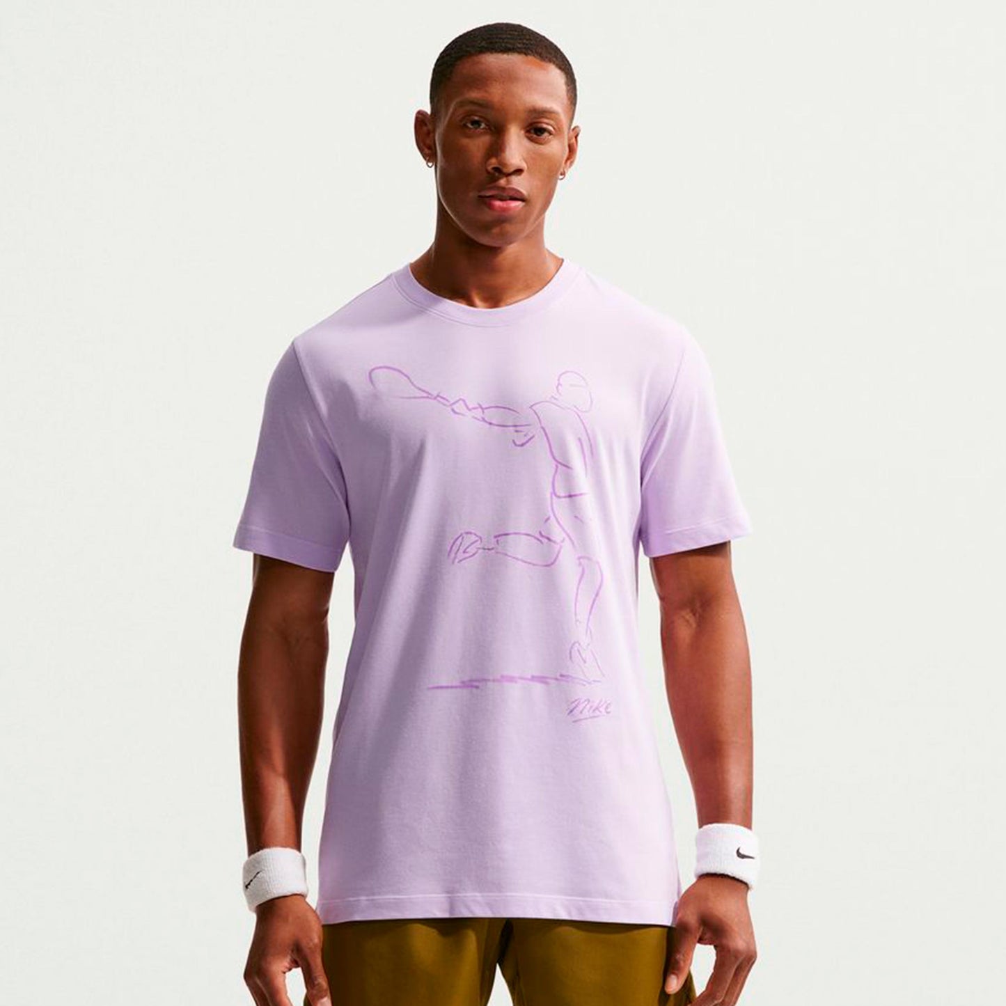 Nike Court Dri-Fit T-Shirt Herren - flieder Nike Court Dri-Fit T-Shirt Herren - flieder