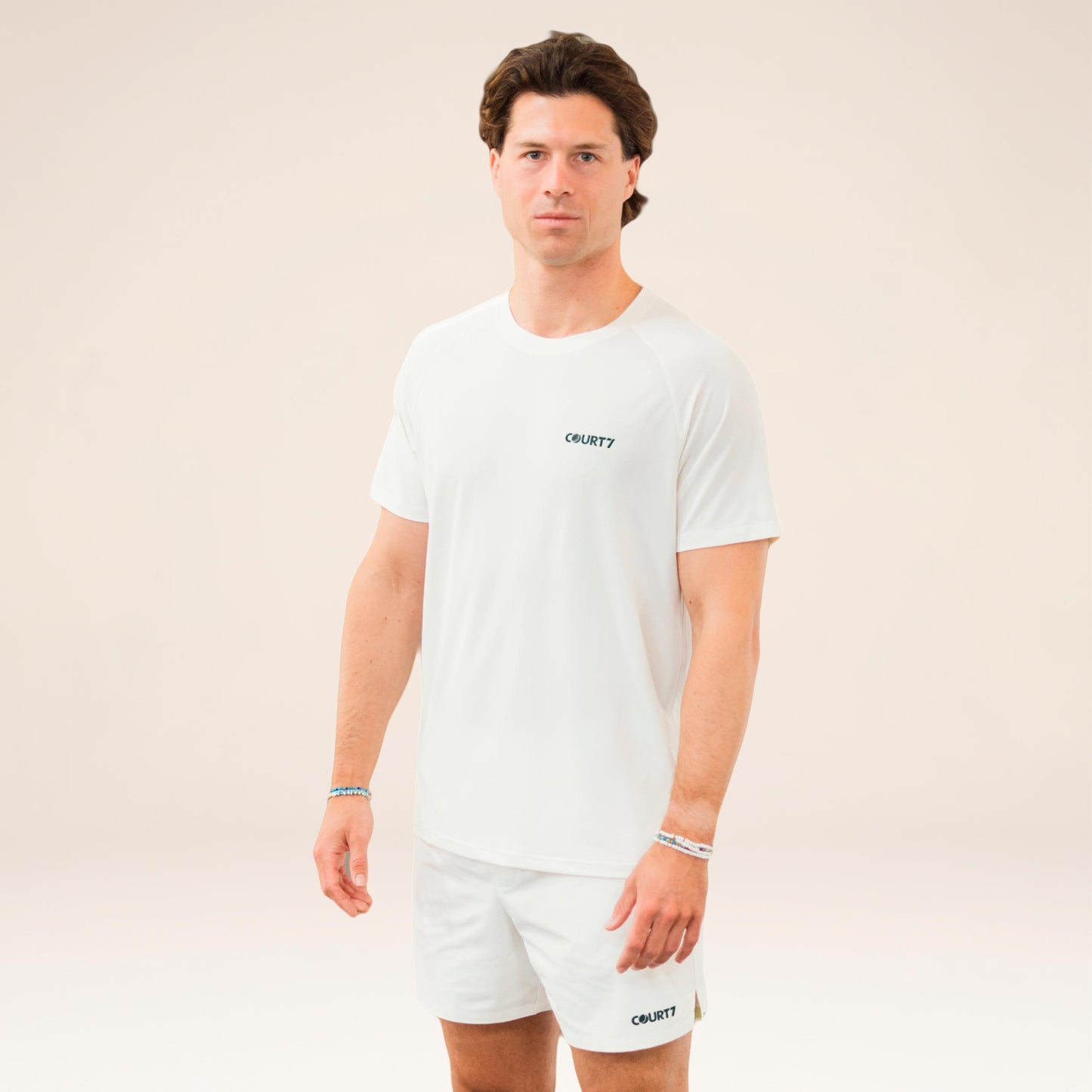 COURT7 Performance Solid T-Shirt Herren - offwhite COURT7 Performance Solid T-Shirt Herren - offwhite