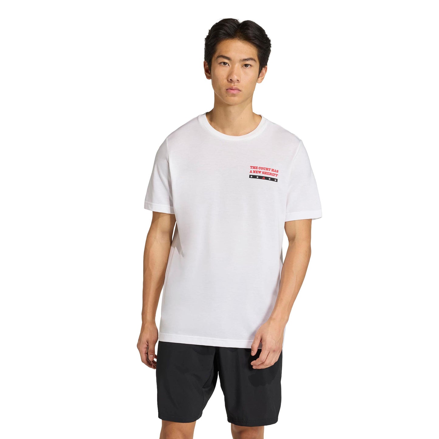 adidas Padel Wanted Graphic T-Shirt Herren - weiß, mehrfarbig adidas Padel Wanted Graphic T-Shirt Herren - weiß, mehrfarbig