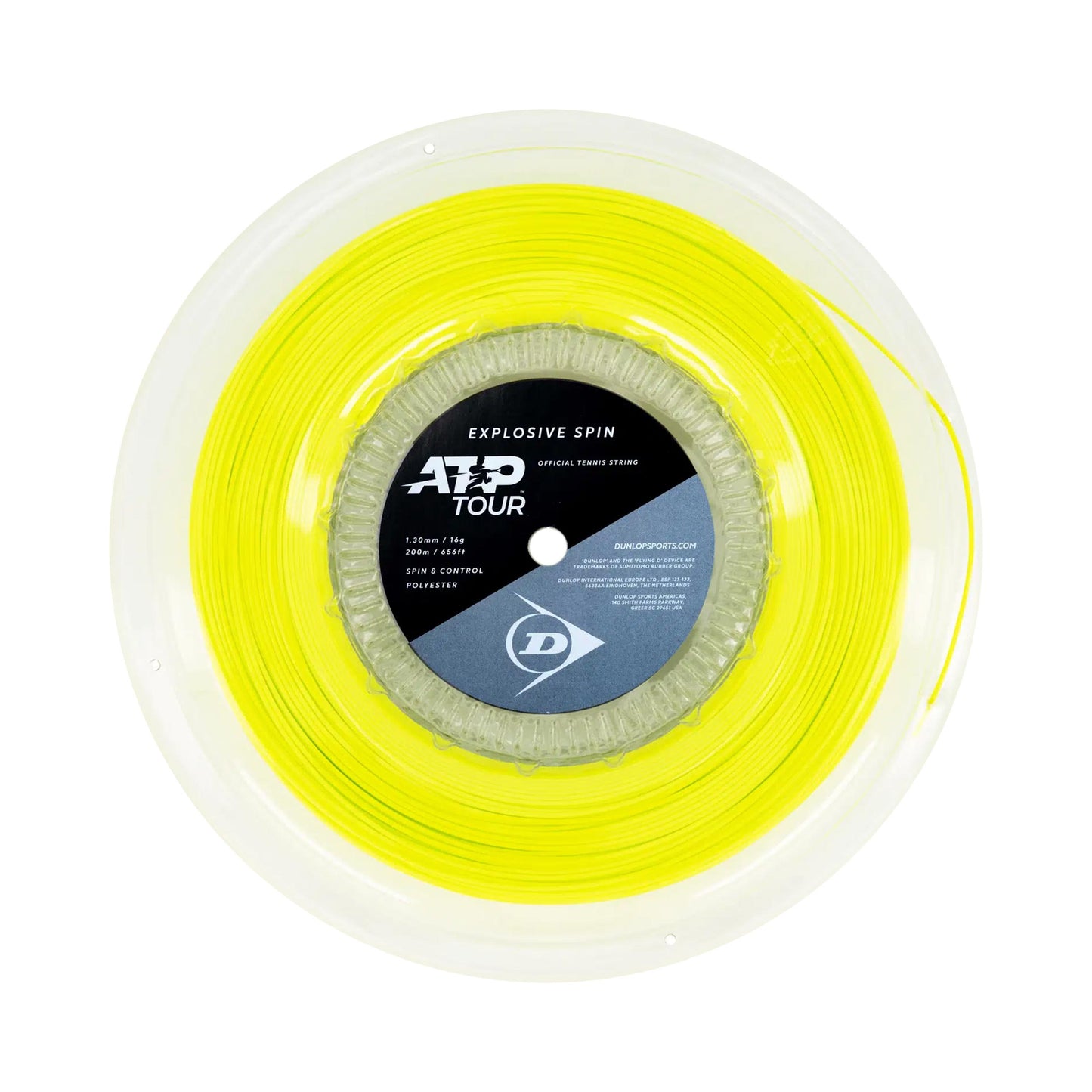 Dunlop Explosive Spin Saitenrolle 200m - gelb Dunlop Explosive Spin Saitenrolle 200m - gelb