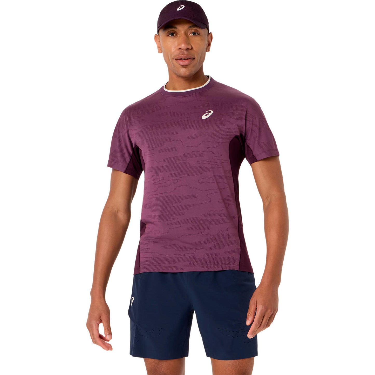 ASICS Match T-Shirt Herren - weinrot ASICS Match T-Shirt Herren - weinrot