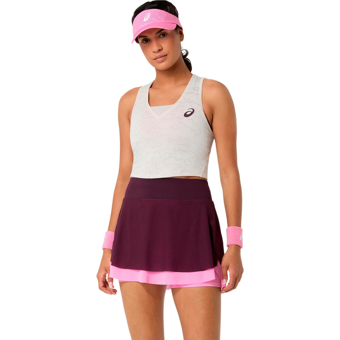 ASICS Match Jacquard Tank-Top Damen - beige ASICS Match Jacquard Tank-Top Damen - beige