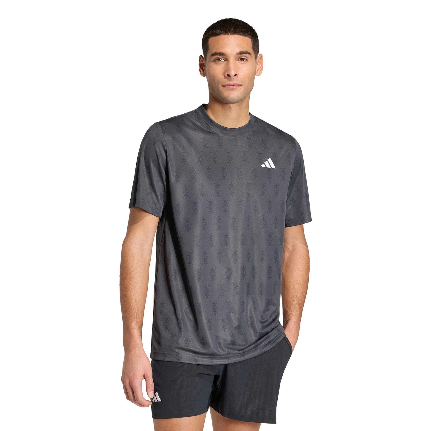 adidas Club Graphic T-Shirt Herren - dunkelgrau adidas Club Graphic T-Shirt Herren - dunkelgrau