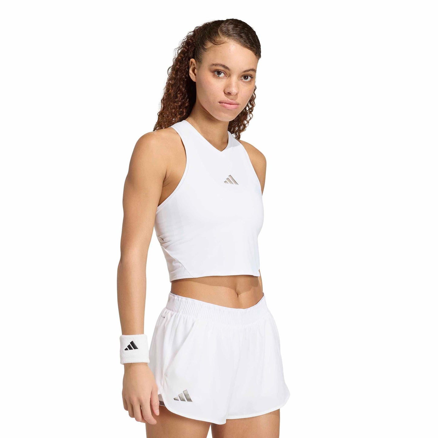 adidas Y- Pro Crop Tank-Top Damen - weiß, schwarz adidas Y- Pro Crop Tank-Top Damen - weiß, schwarz