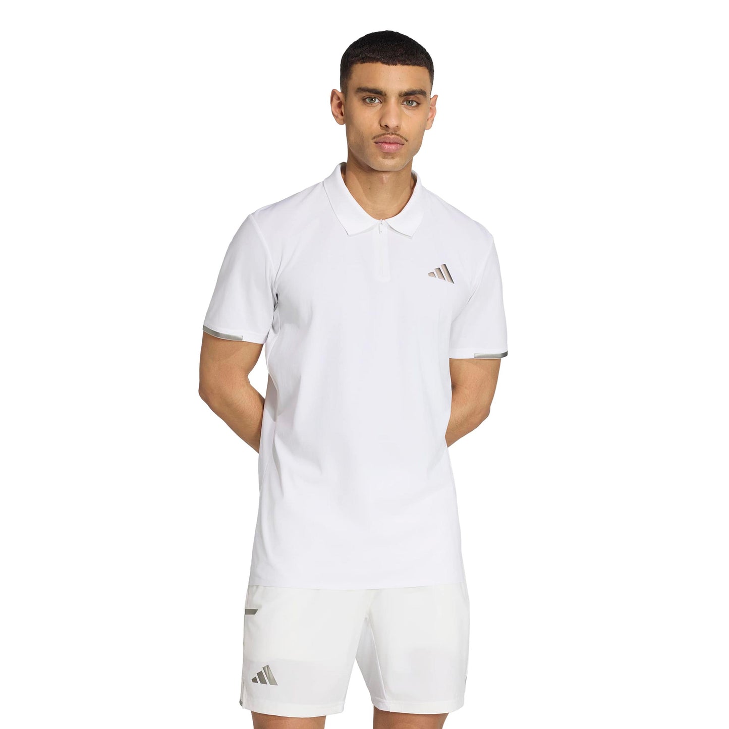 adidas Freelift Pro Polo Herren - weiß, silber adidas Freelift Pro Polo Herren - weiß, silber