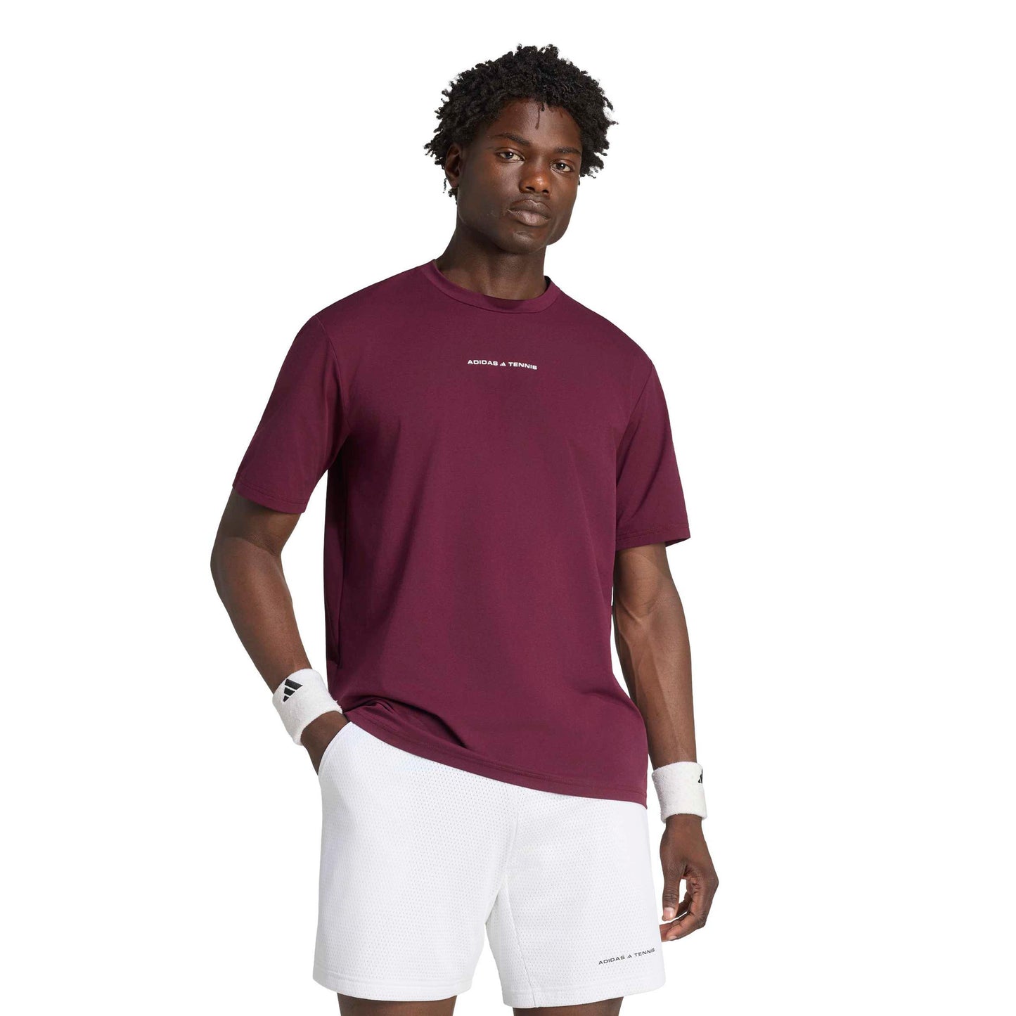 adidas T-Shirt Herren - weinrot adidas T-Shirt Herren - weinrot