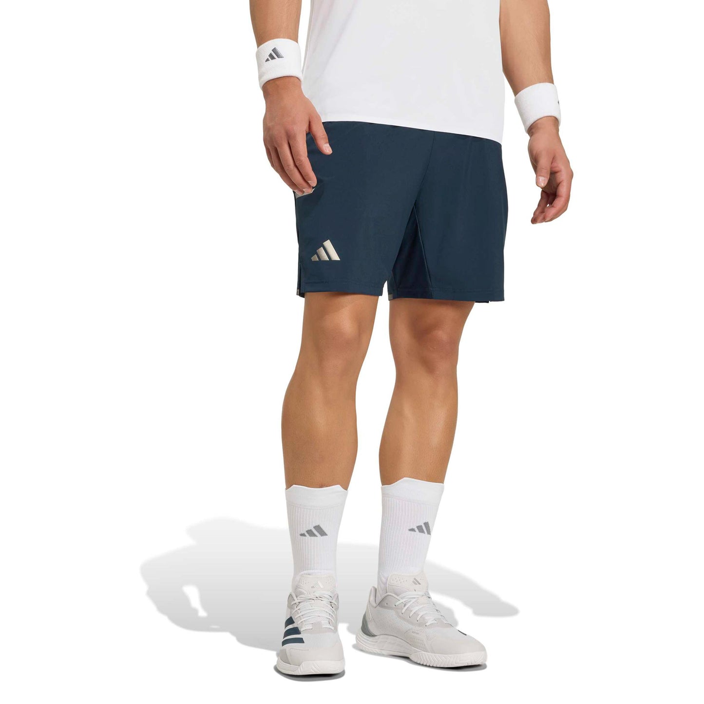 adidas 7Inch Short & Tight Shorts Herren - blaugrau, silber adidas 7Inch Short & Tight Shorts Herren - blaugrau, silber