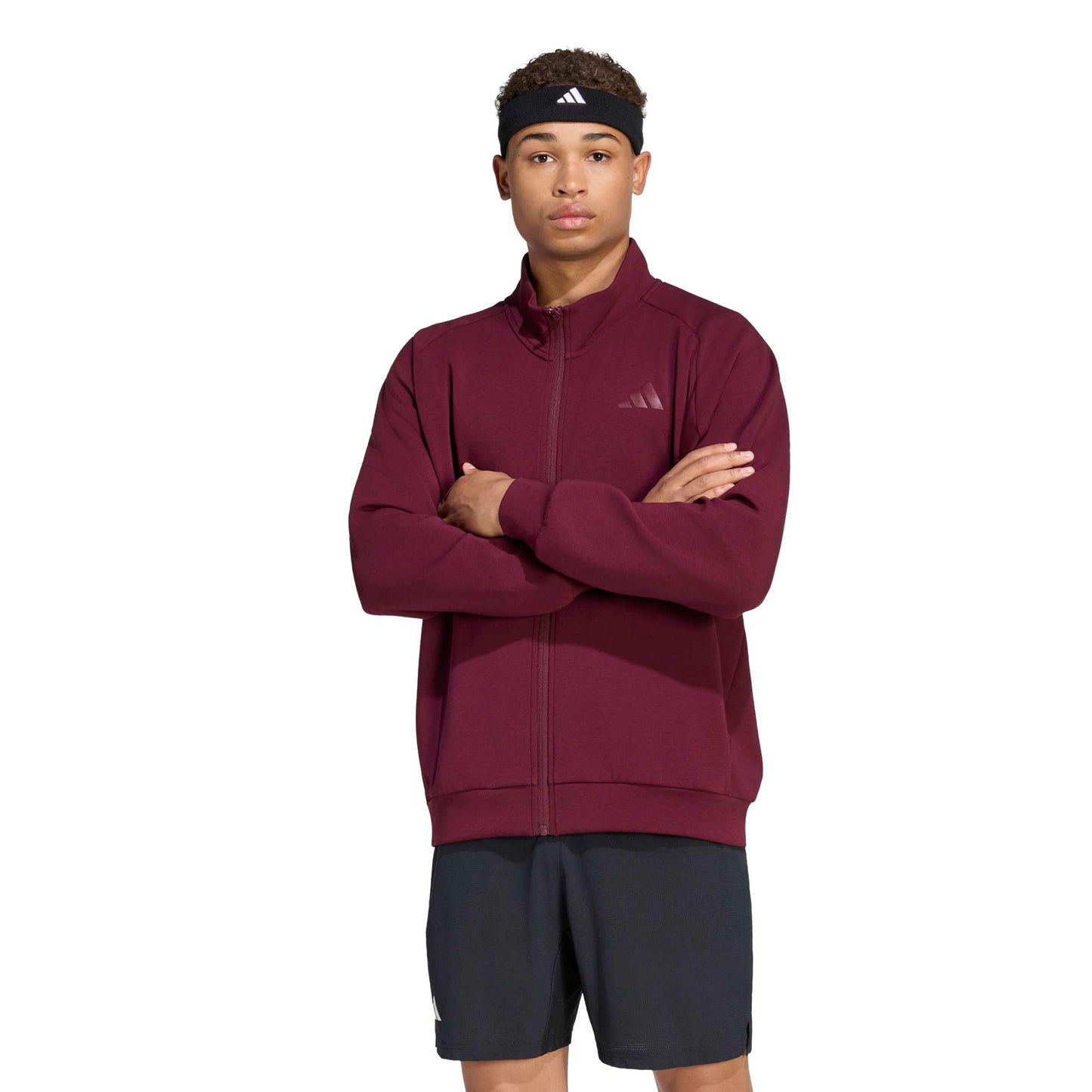 adidas Cover Up Trainingsjacke Herren - weinrot adidas Cover Up Trainingsjacke Herren - weinrot