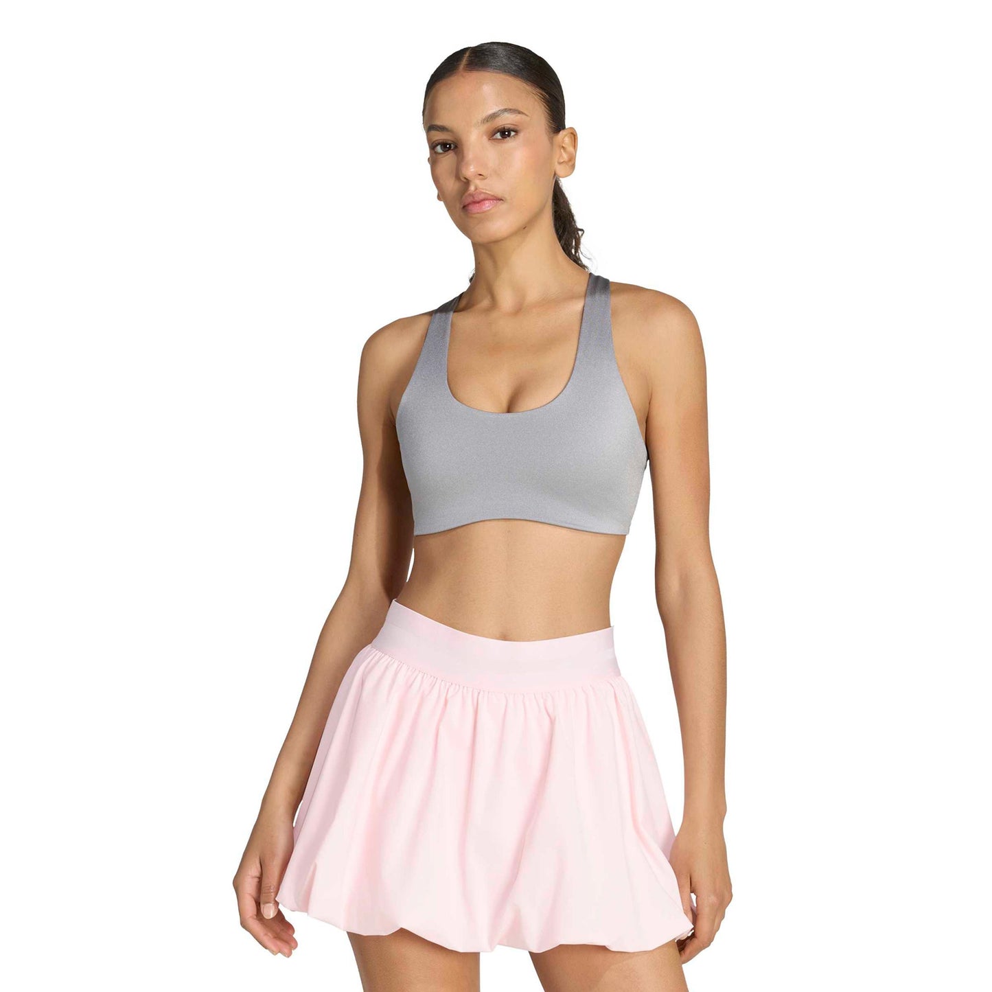adidas Optime Medium Support Sport-BH Damen - grau adidas Optime Medium Support Sport-BH Damen - grau