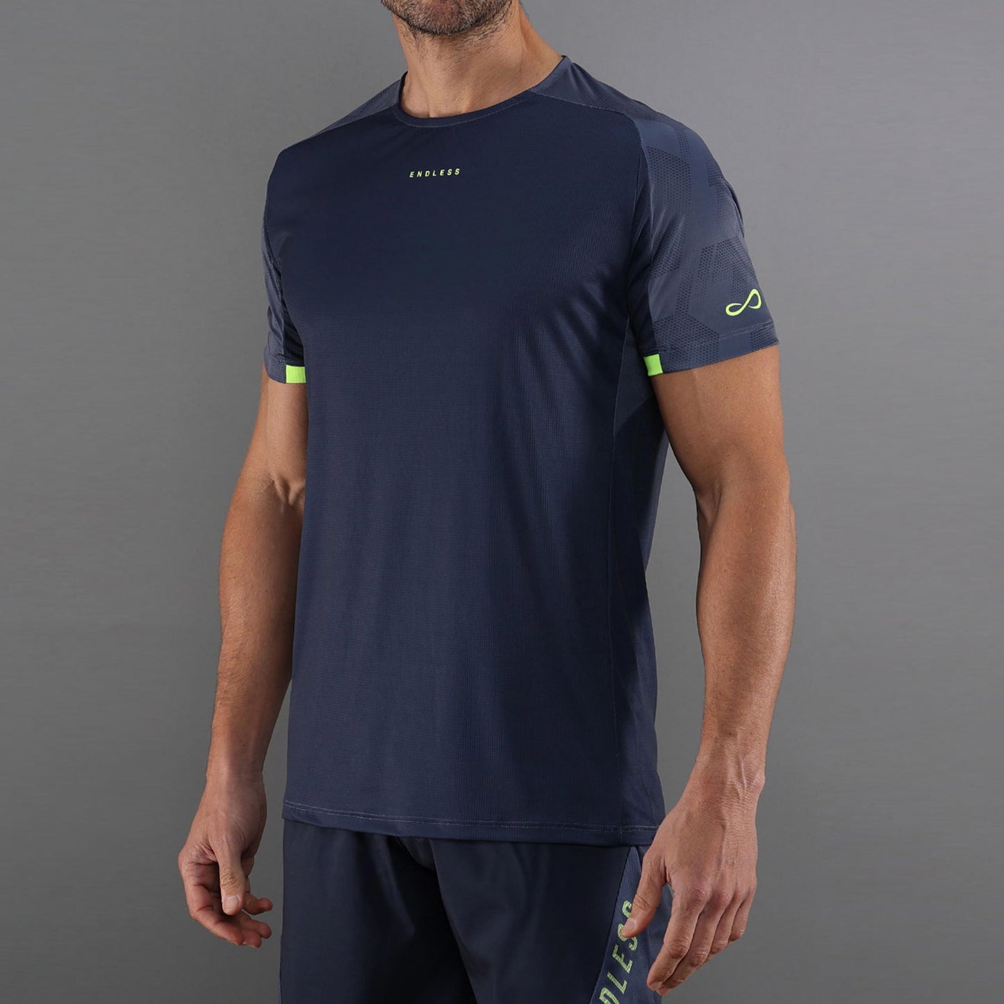 Endless RYKER T-Shirt Herren - blau, neongelb Endless RYKER T-Shirt Herren - blau, neongelb