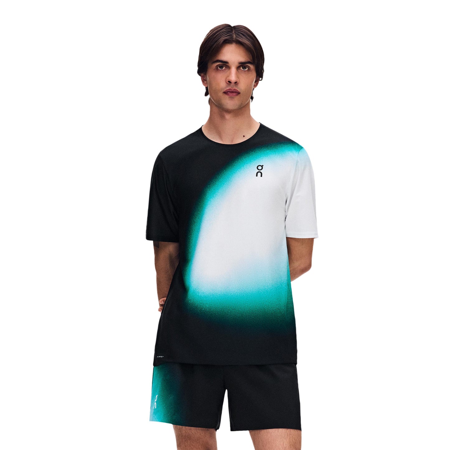 On Court- Swing T-Shirt Herren - schwarz, grün On Court- Swing T-Shirt Herren - schwarz, grün