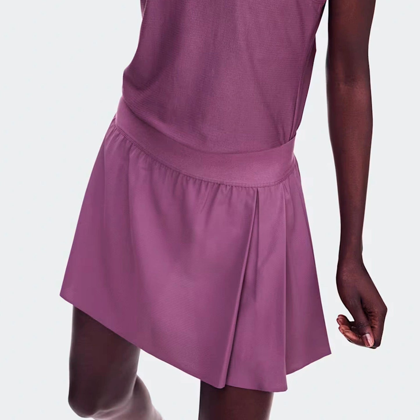On Court Pleated Rock Damen - berry On Court Pleated Rock Damen - berry