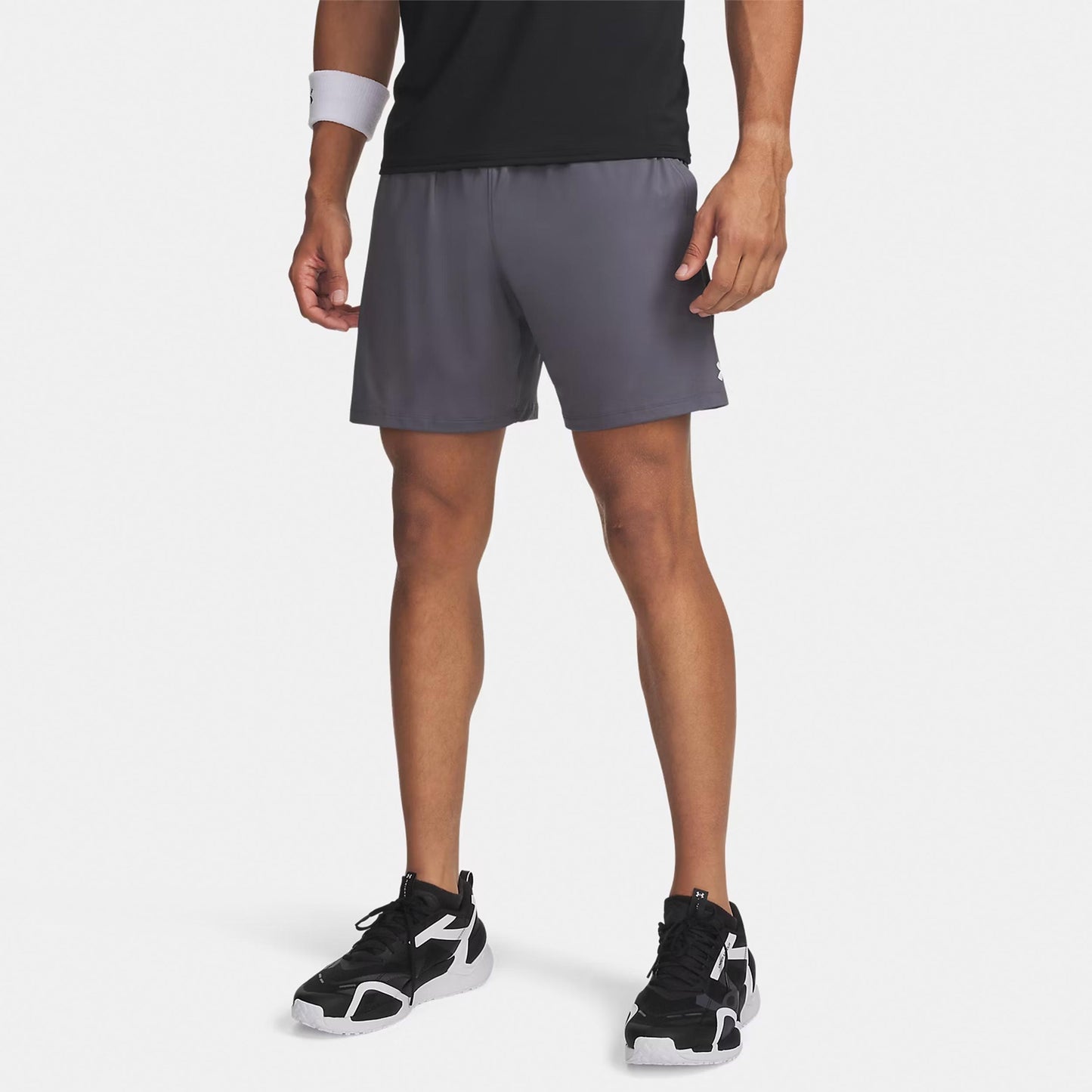 Under Armour Tech Vent 7in Shorts Herren - grau, weiß Under Armour Tech Vent 7in Shorts Herren - grau, weiß