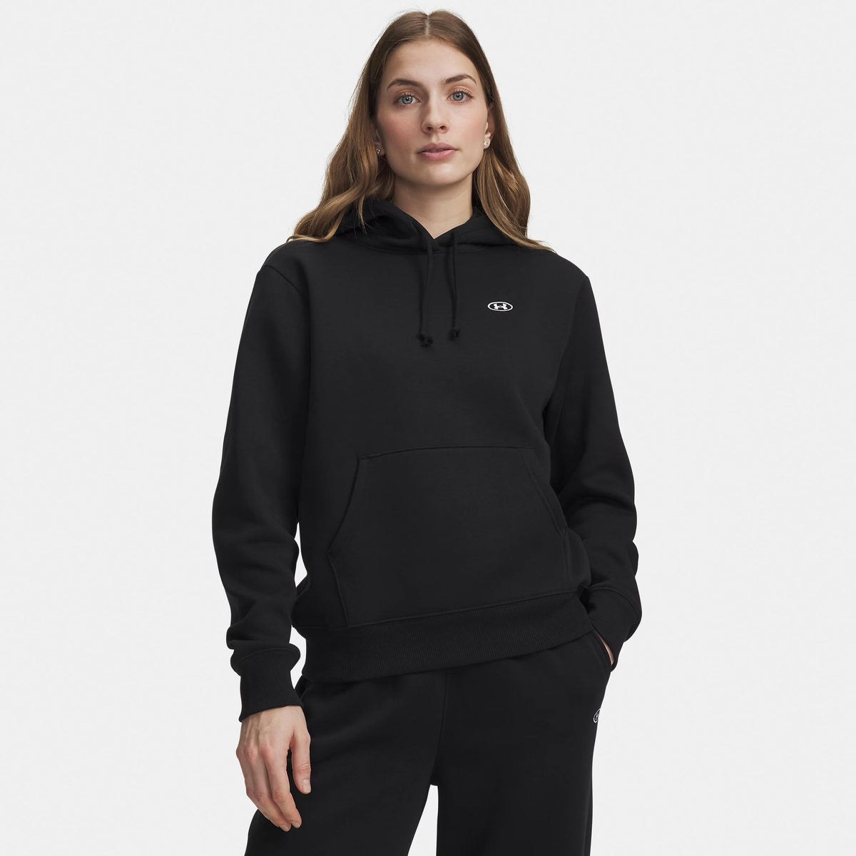 Under Armour Rival Fleece Hoody Damen - schwarz, weiß Under Armour Rival Fleece Hoody Damen - schwarz, weiß