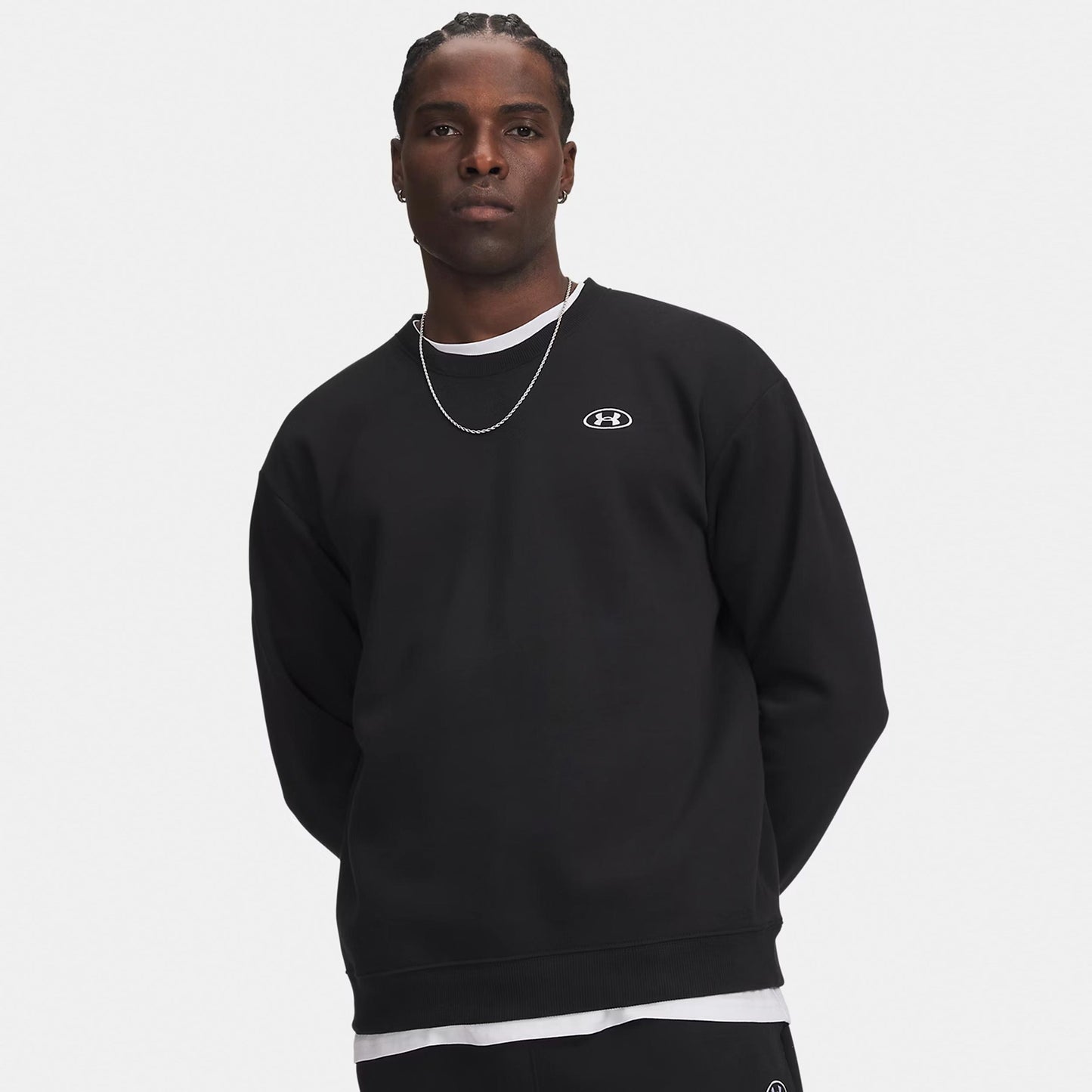 Under Armour Rival Fleece Crew Sweatshirt Herren - schwarz, weiß Under Armour Rival Fleece Crew Sweatshirt Herren - schwarz, weiß
