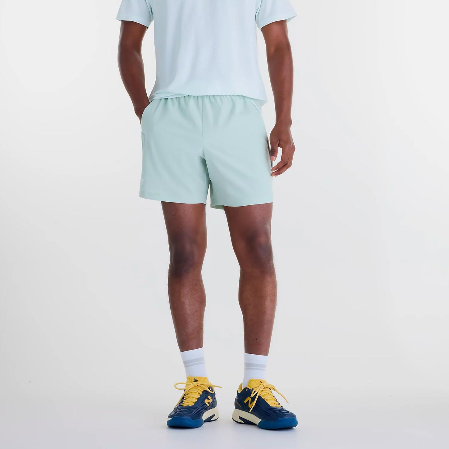 New Balance Tournament Shorts Herren - graugrün New Balance Tournament Shorts Herren - graugrün