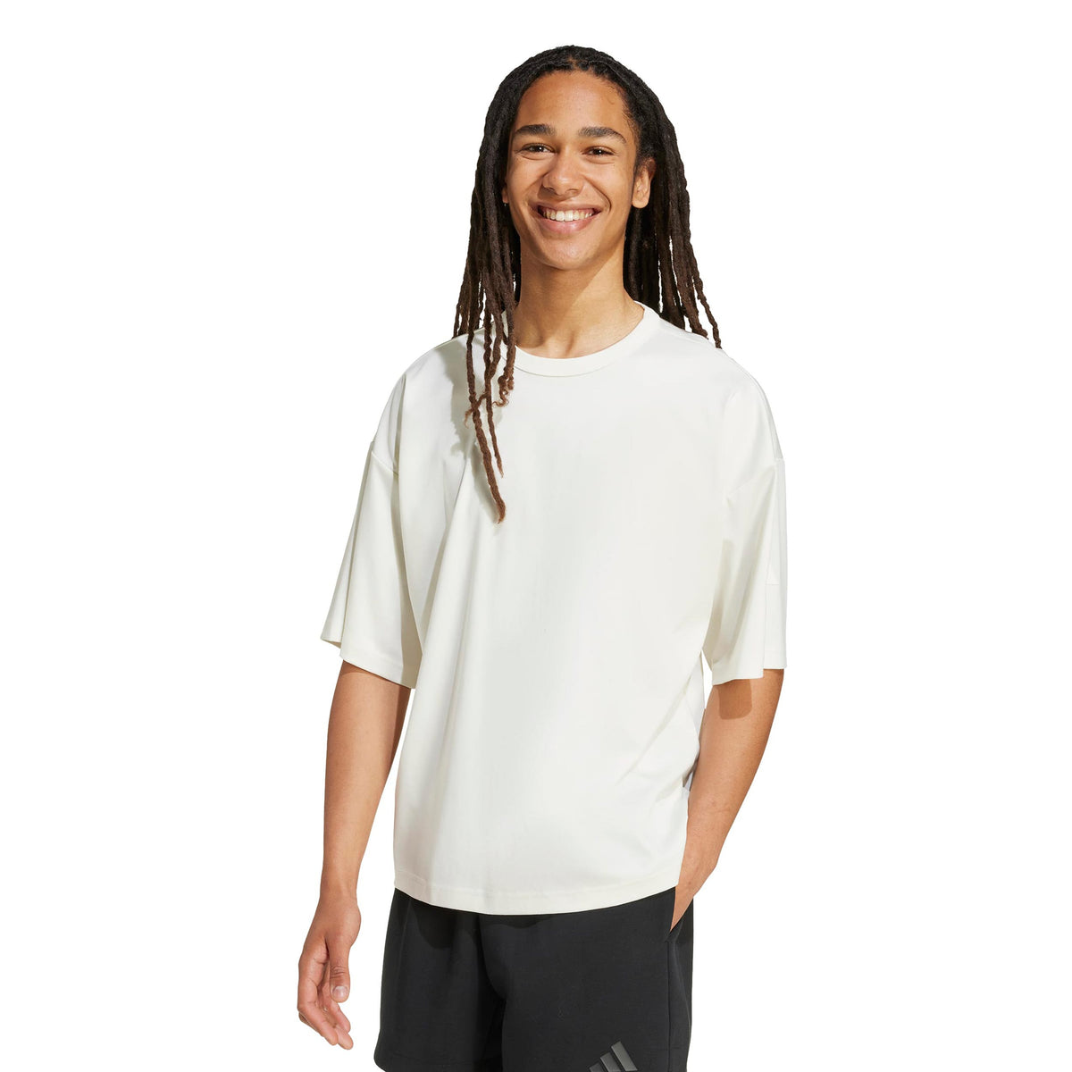 adidas Soft Lux T-Shirt Herren - offwhite adidas Soft Lux T-Shirt Herren - offwhite