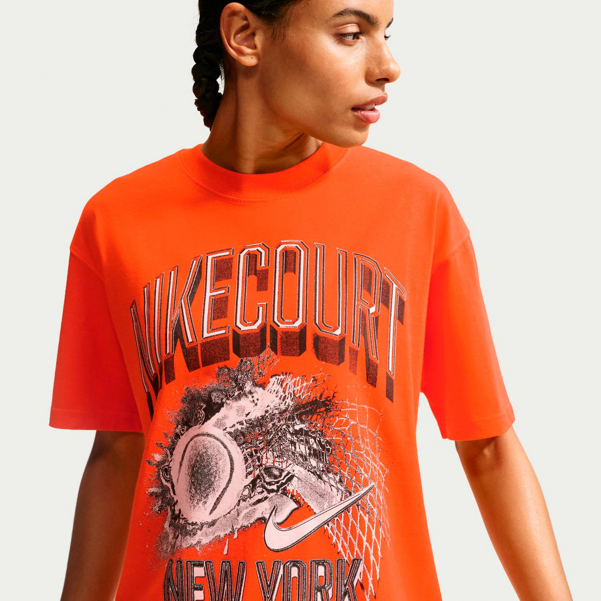 Nike Court Slam T-Shirt Damen - orange Nike Court Slam T-Shirt Damen - orange