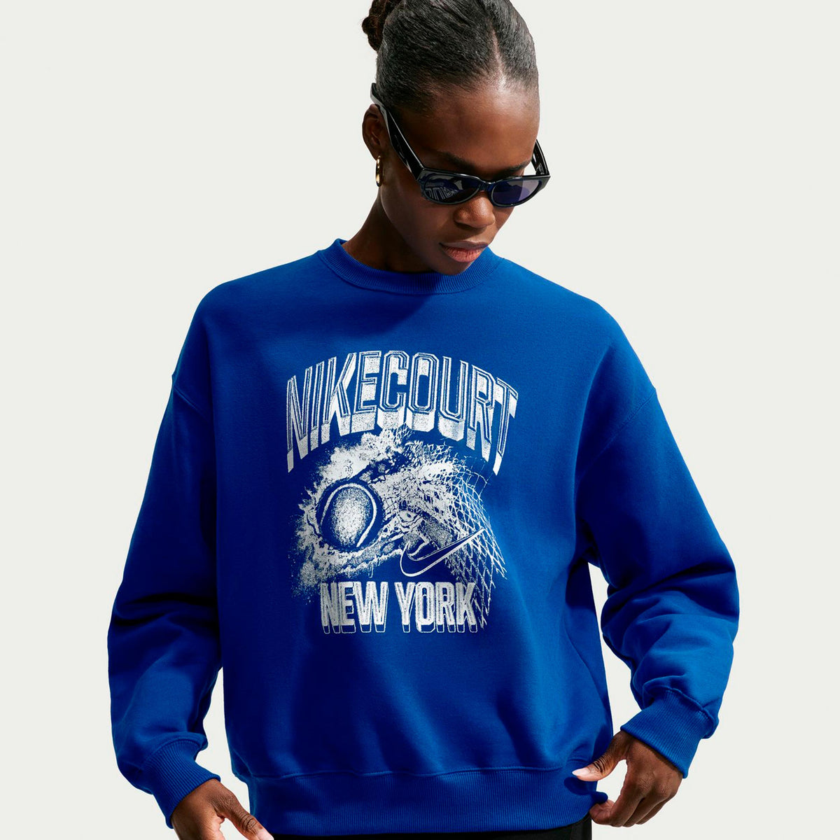 Nike Court Sweatshirt Damen - blau Nike Court Sweatshirt Damen - blau