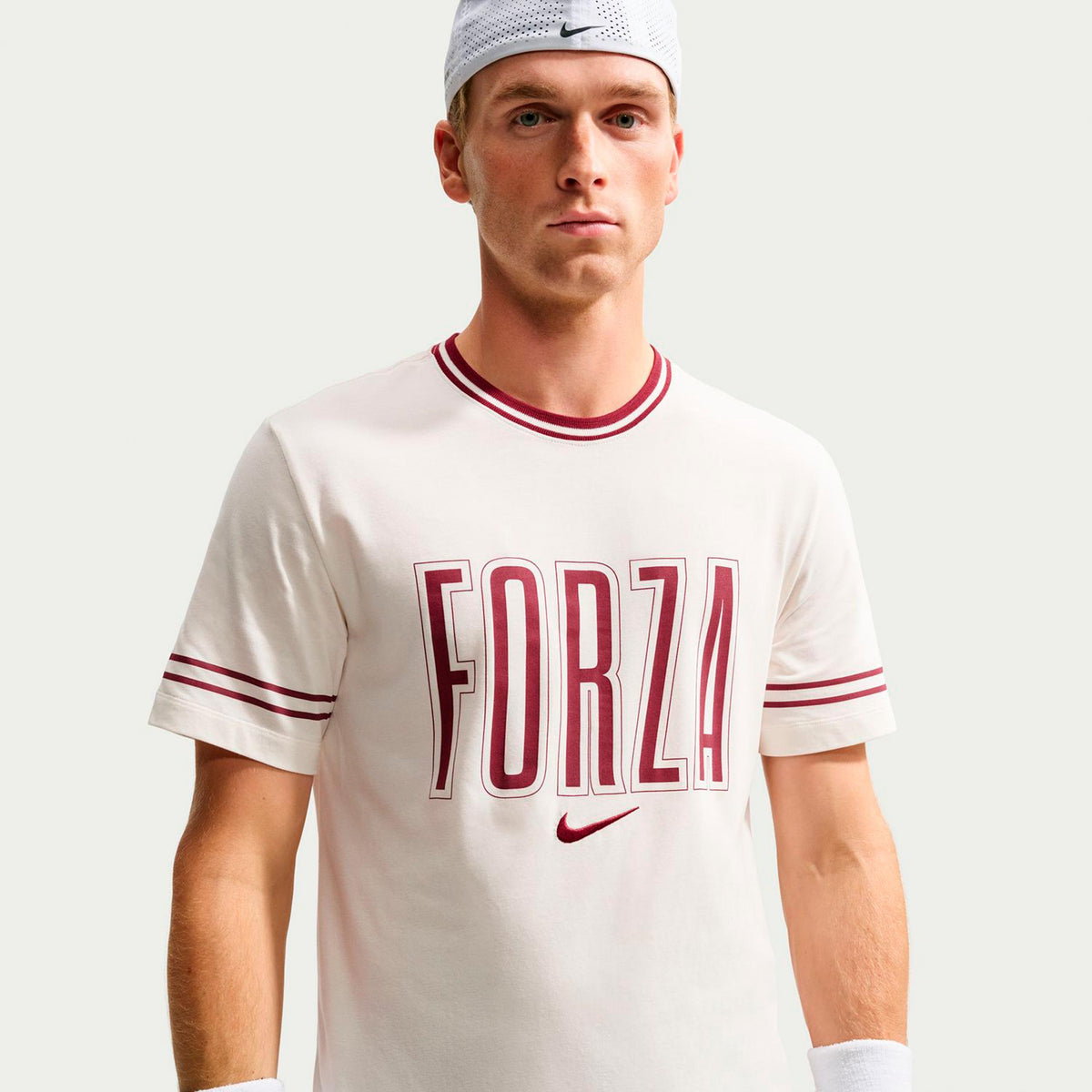 Nike Court T-Shirt Herren - creme Nike Court T-Shirt Herren - creme