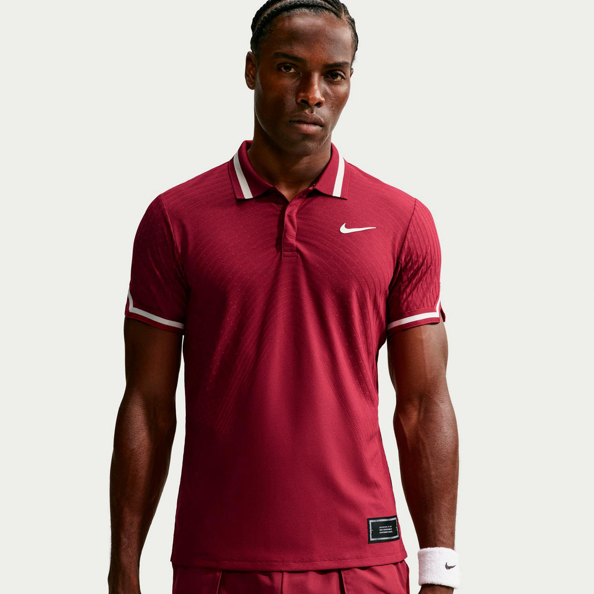 Nike Jannik Sinner Court Slam Polo Herren - weinrot, creme Nike Jannik Sinner Court Slam Polo Herren - weinrot, creme