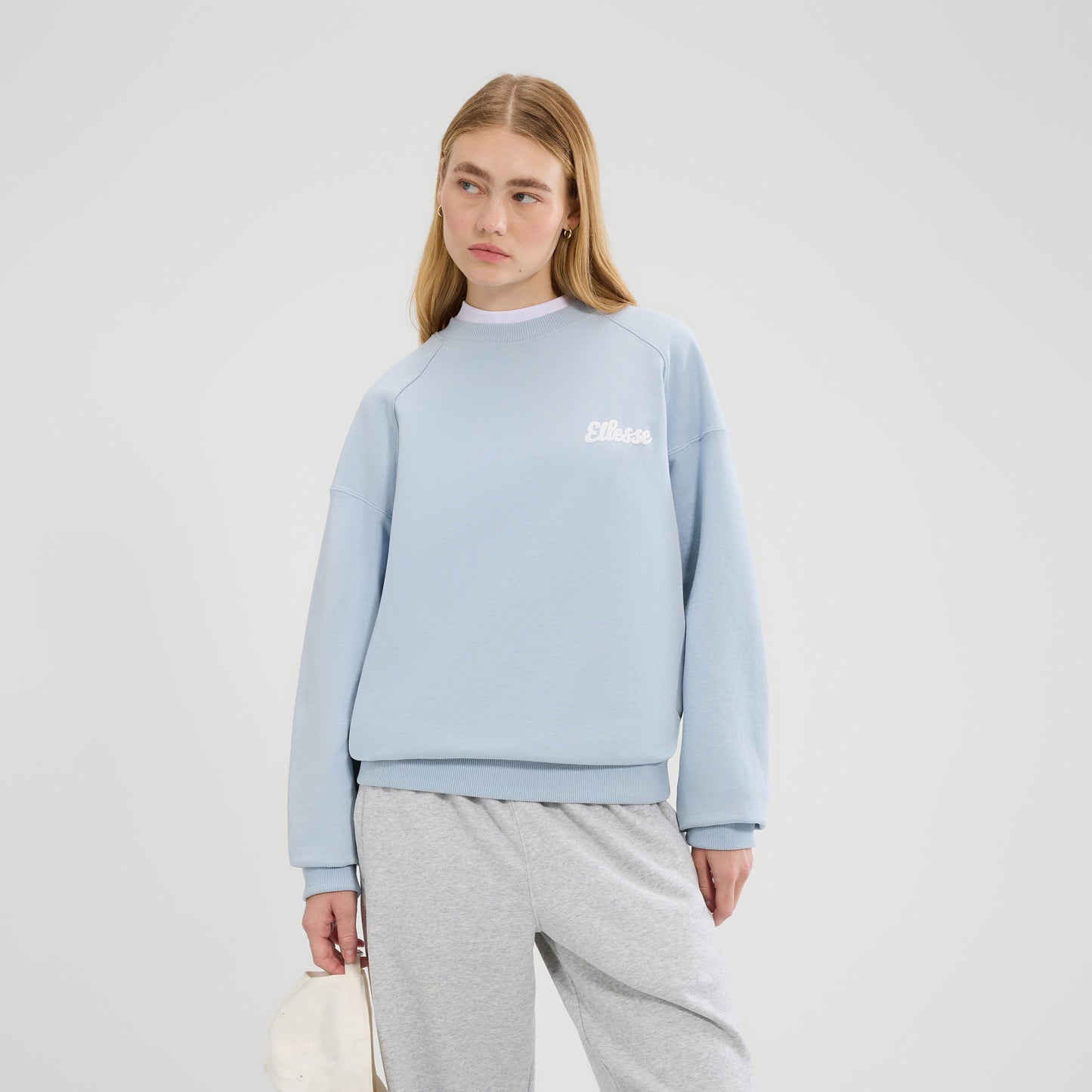 Ellesse Lo Sbuffo Sweatshirt Damen-Hellblau,Weiß
