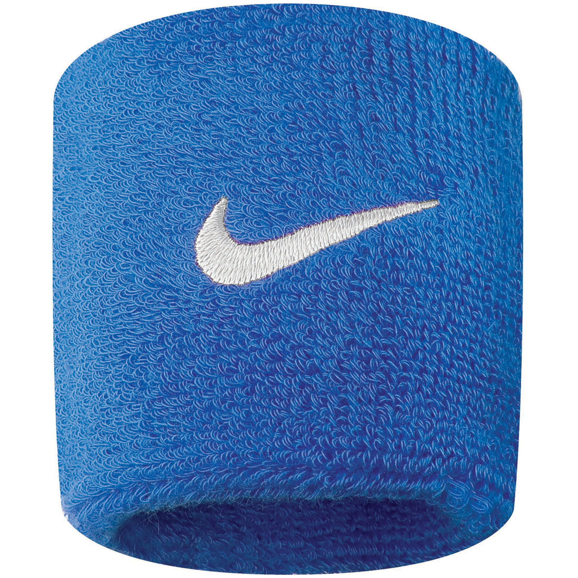 Nike Swoosh Schweißband 2er Pack kurz - blau, weiß