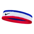 Swoosh Stirnband Unisex - weiß, blau