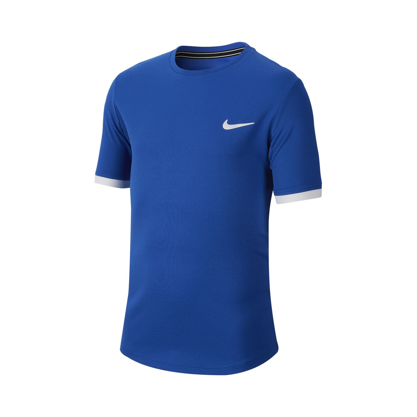 Nike Court Dry T-Shirt Jungen - blau, weiß