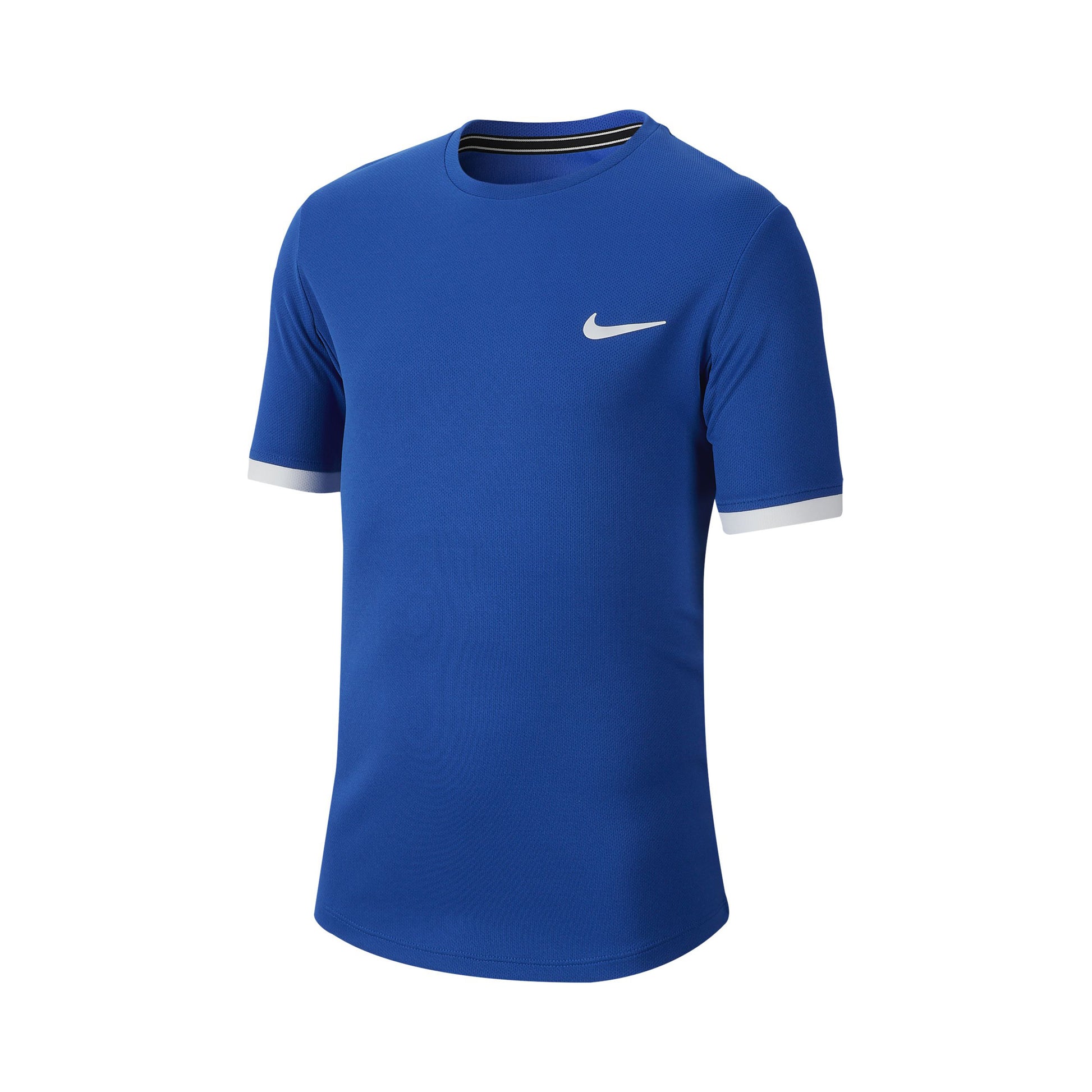 Nike Court Dry T-Shirt Jungen - blau, weiß