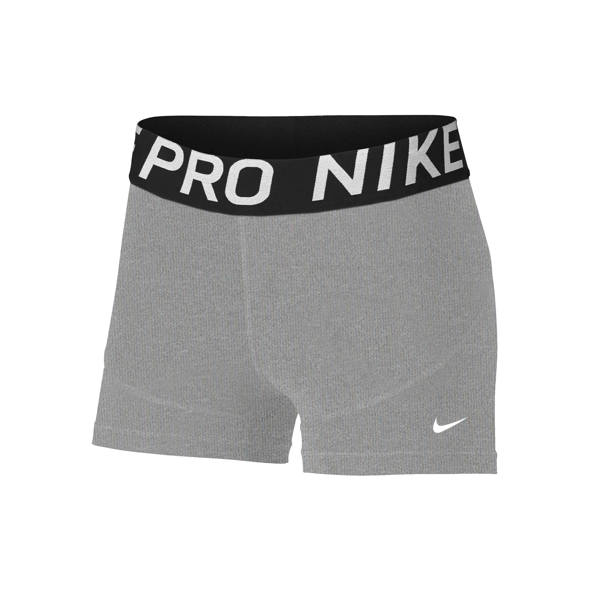 Nike Dri-Fit Big Kids 3in Shorts Mädchen-grau,weiß