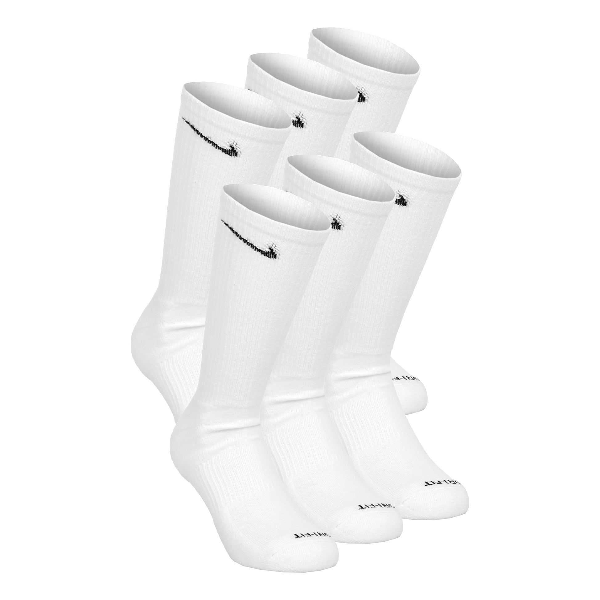 Nike Everyday Plus Cushioned Sportsocken 6er Pack Herren-Weiß