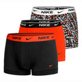 Everyday Stretch Trunk Boxer Short 3er Pack Herren - neonrot, mehrfarbig