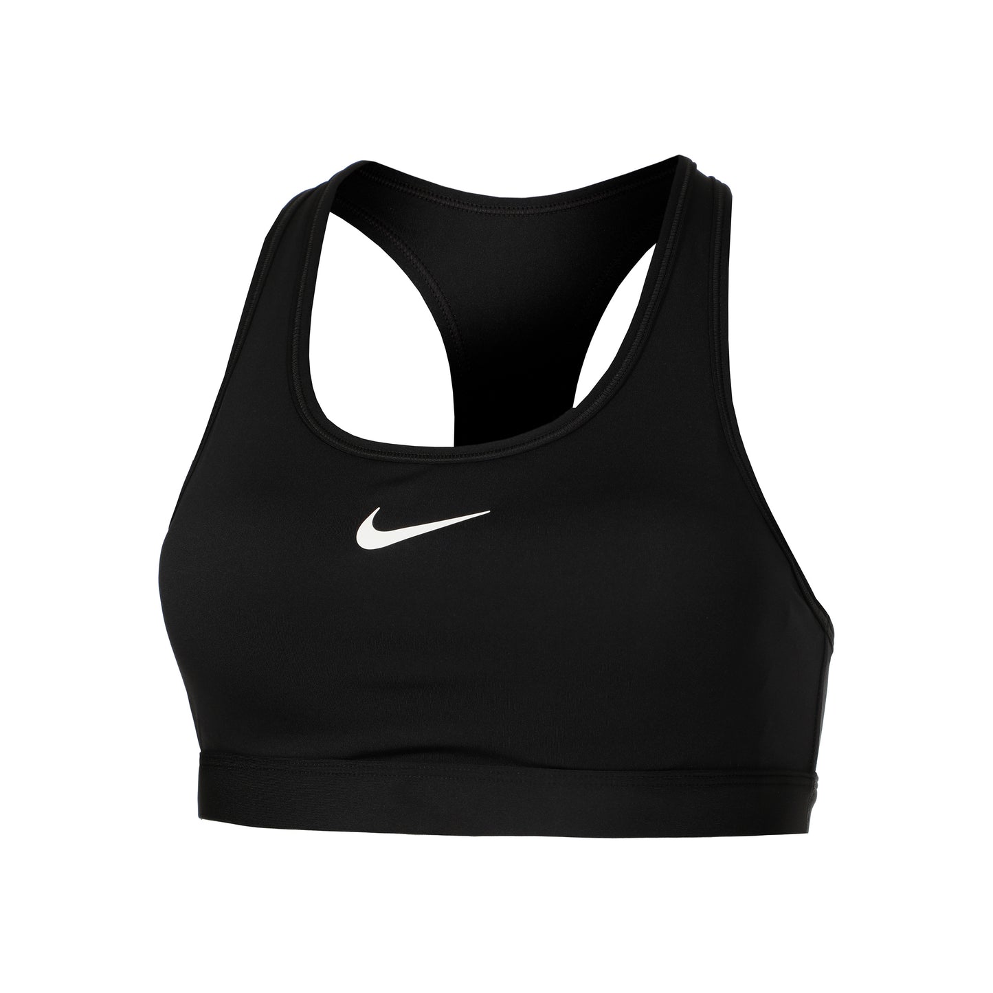 Nike Swoosh Medium Sport-BH Damen-Schwarz