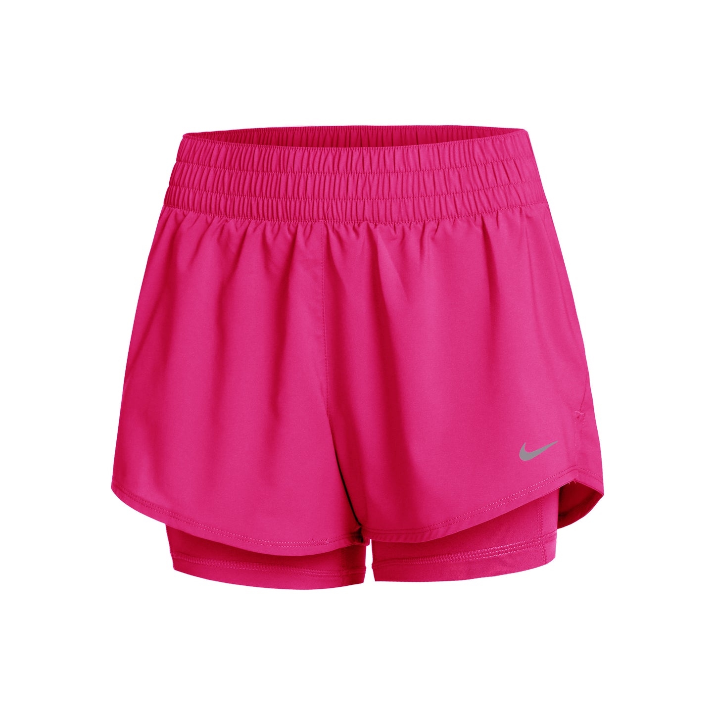 Nike Dri-Fit One Mid Rise 2in1 3in Shorts Damen - pink,