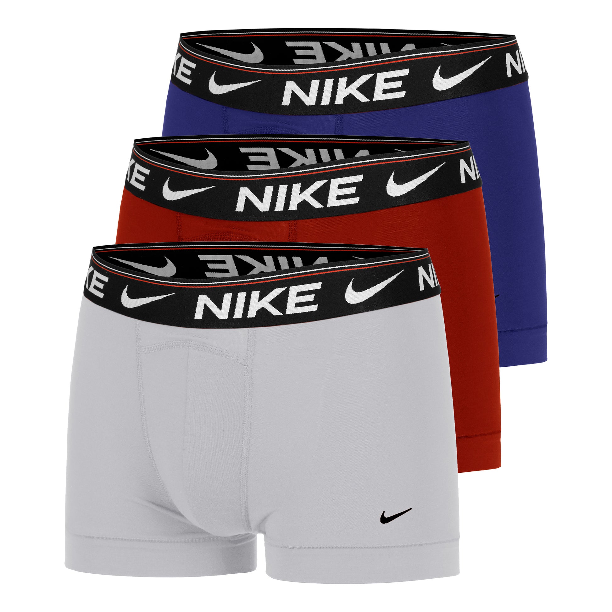Nike Ultra Comfort Boxer Short 3er Pack Herren - grau, rot