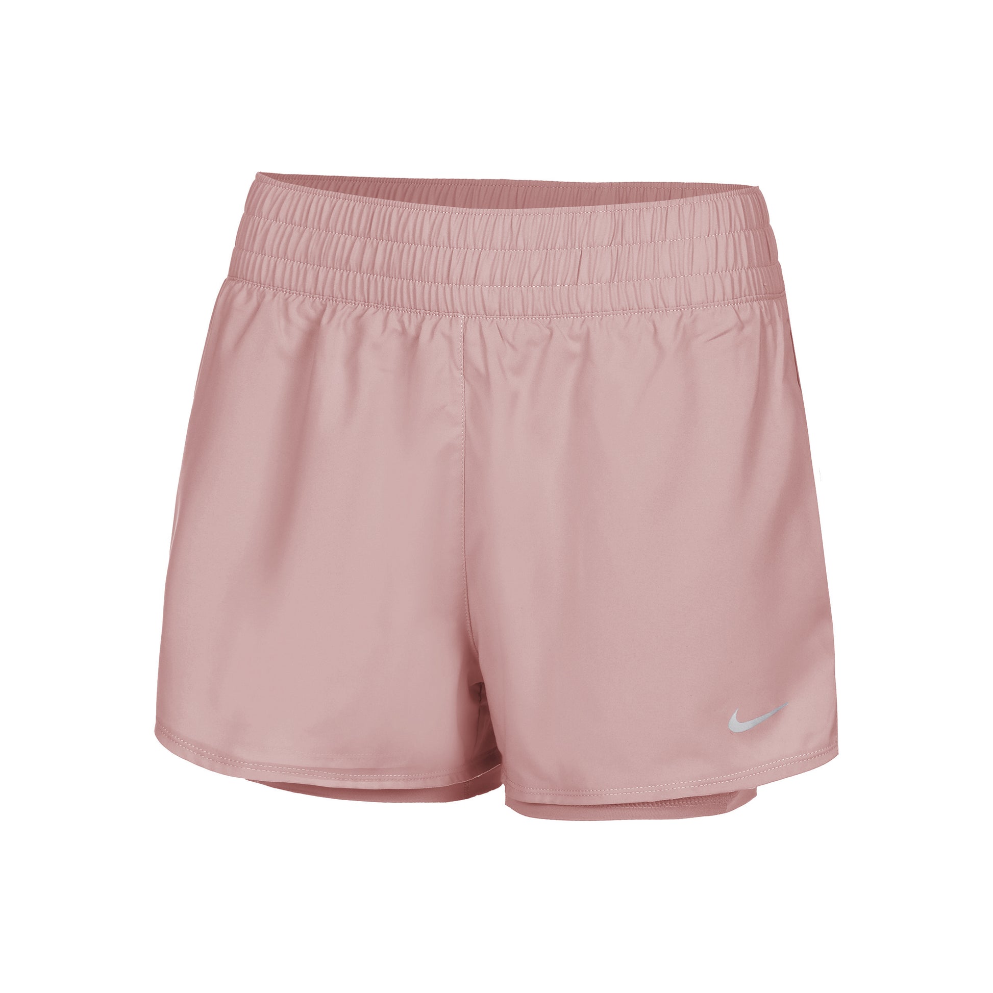 Nike Dri-Fit One High Rise 2in1 3in Shorts Damen - altrosa