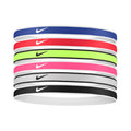 Swoosh Sport Tipped Haarband 6er Pack-Rot,Blau