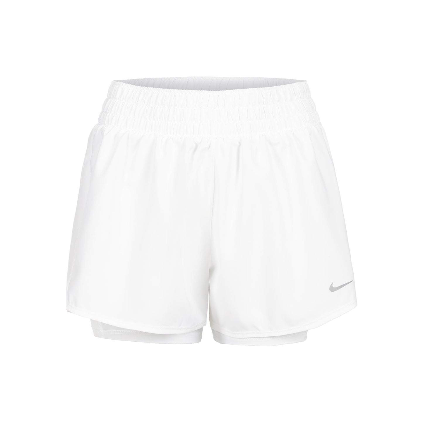Nike Dri-Fit One High Rise 2in1 3in Shorts Damen - weiß