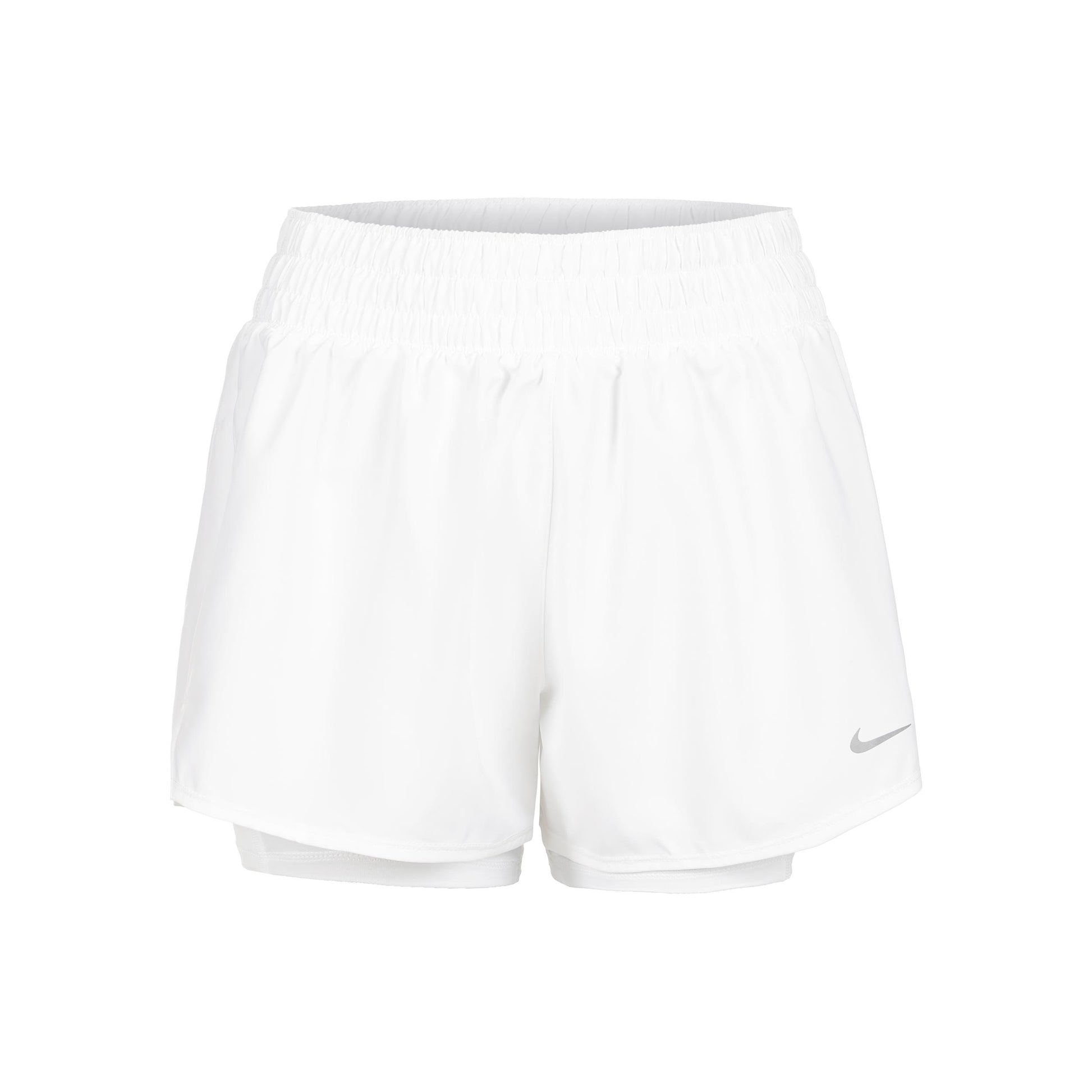 Nike Dri-Fit One High Rise 2in1 3in Shorts Damen - weiß