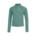 Dri-Fit Half-Zip Longsleeve Mädchen - dunkelgrün,