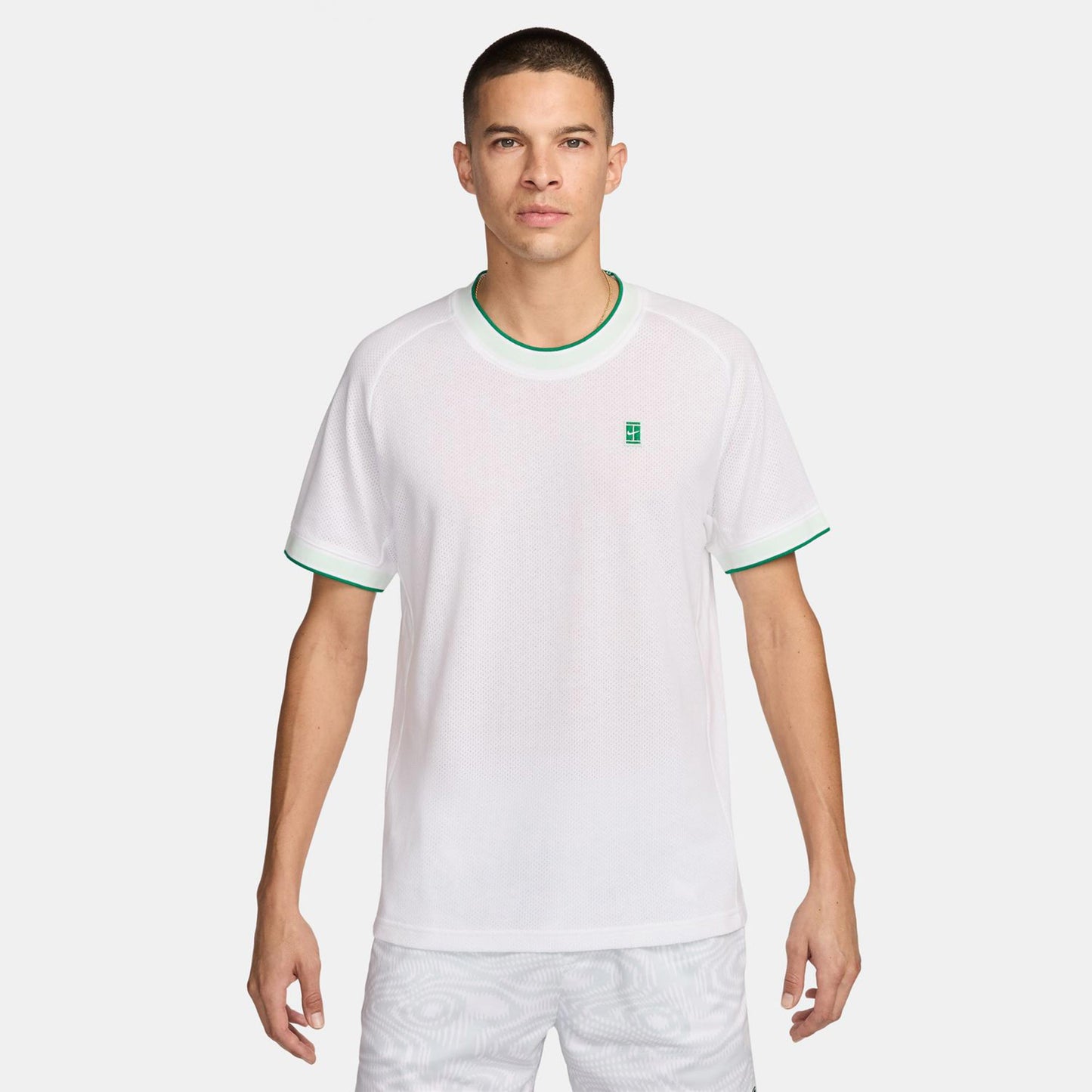 Nike Court Heritage T-Shirt Herren - weiß, grün