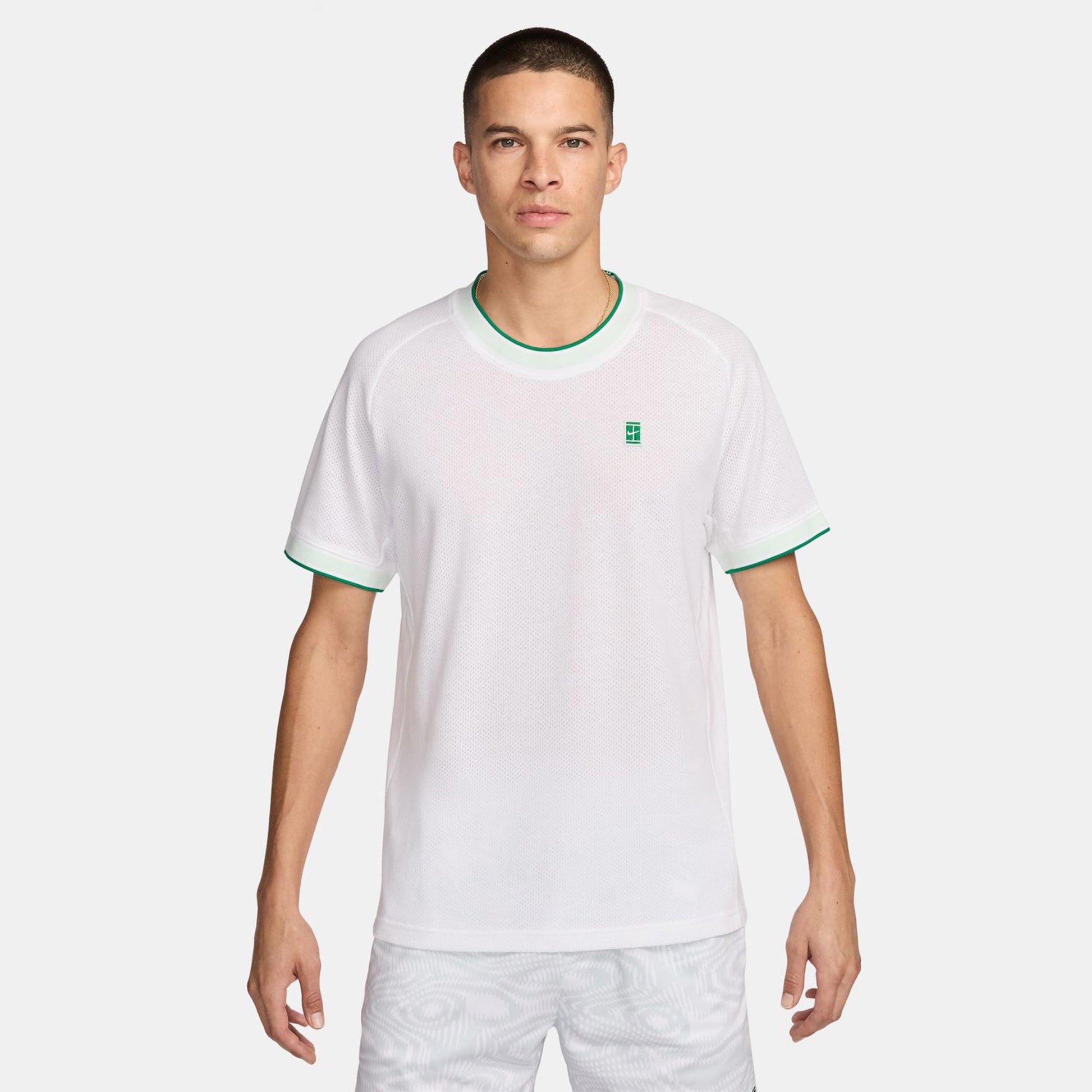 Nike Court Heritage T-Shirt Herren - weiß, grün