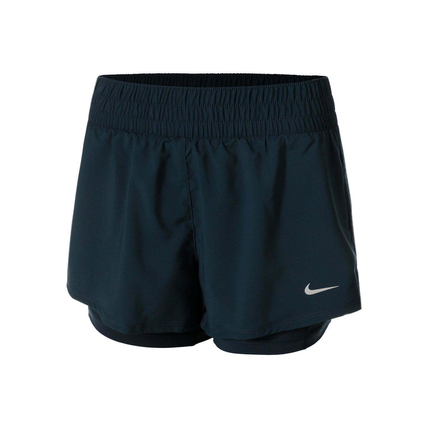 Nike Dri-Fit One Mid Rise 2in1 3in Shorts Damen - dunkelblau, petrol