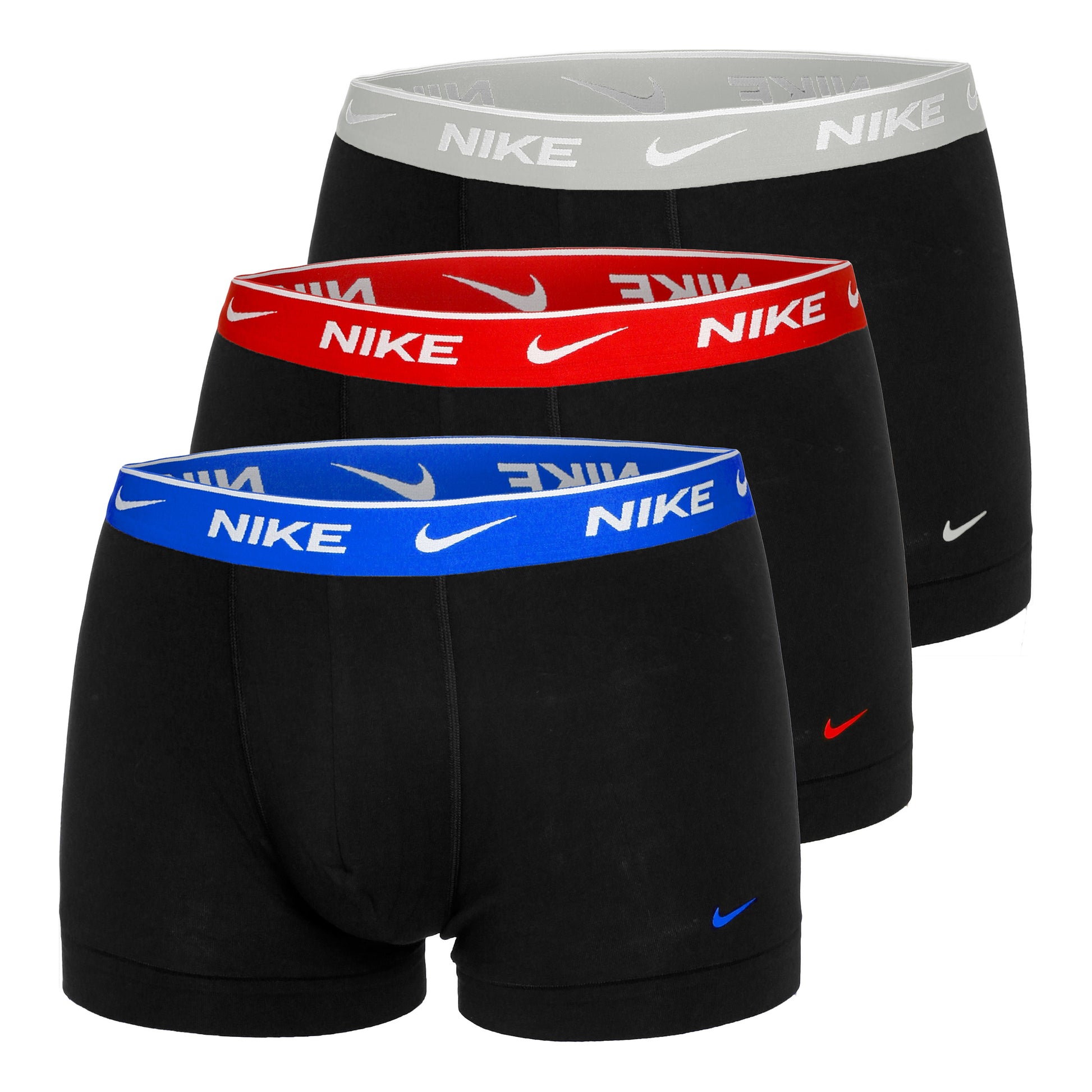 Nike Everyday Stretch Trunk Boxer Short 3er Pack Herren - mehrfarbig, schwarz